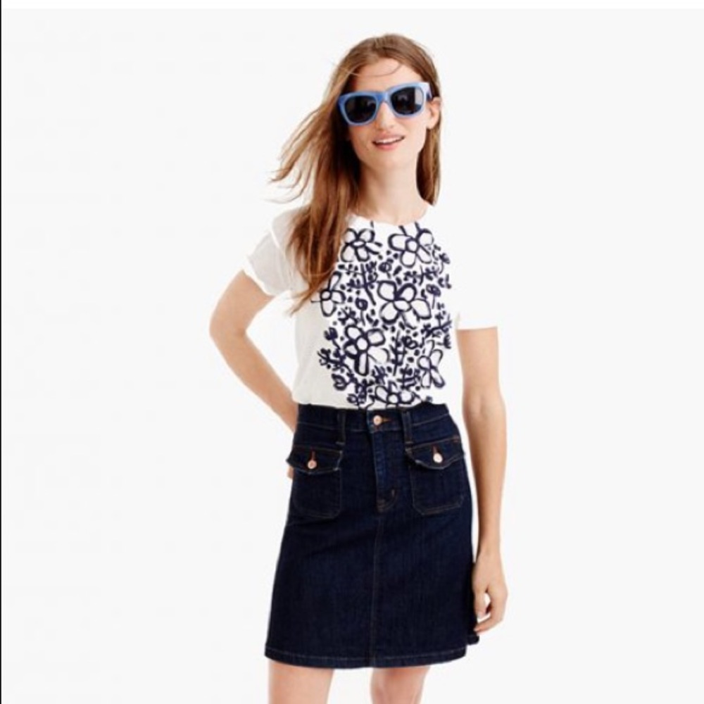 J Crew Michael De Feo Daisy T-shirt